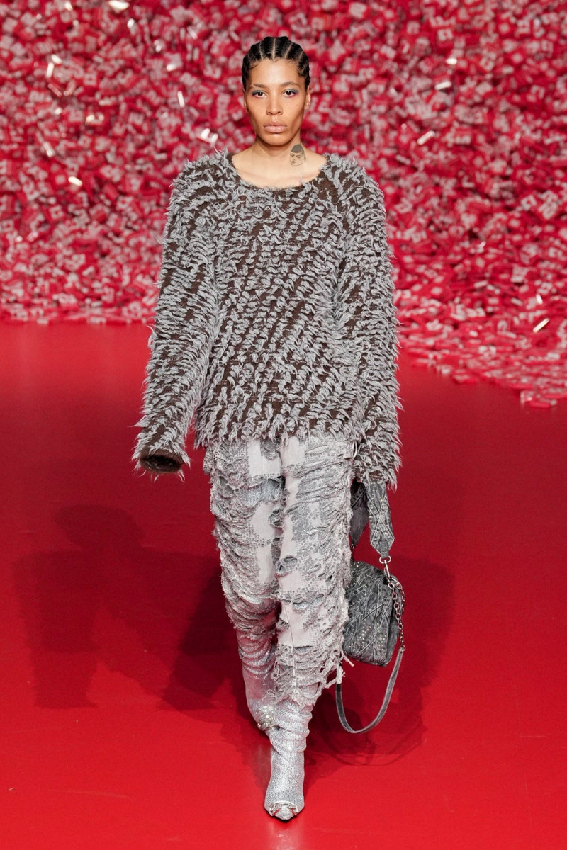 Kai-Isaiah Jamal featured in  the Diesel fashion show for Autumn/Winter 2023