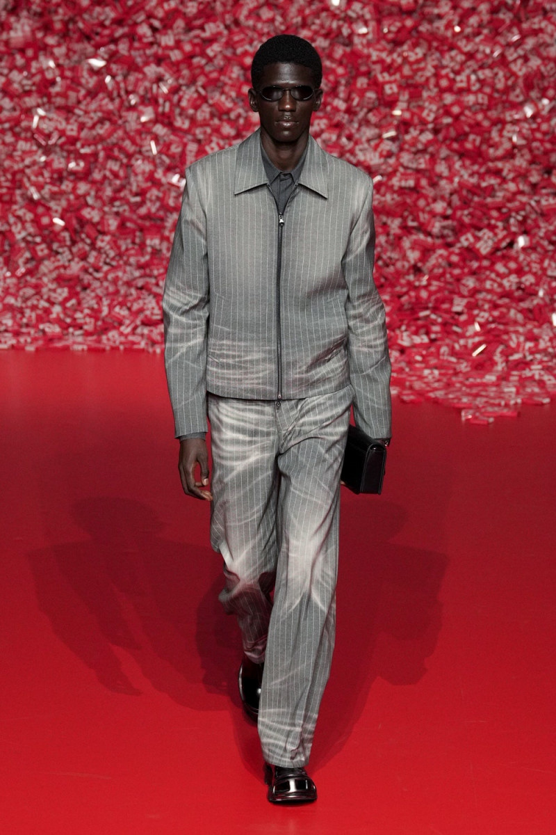 Moustapha Sy featured in  the Diesel fashion show for Autumn/Winter 2023
