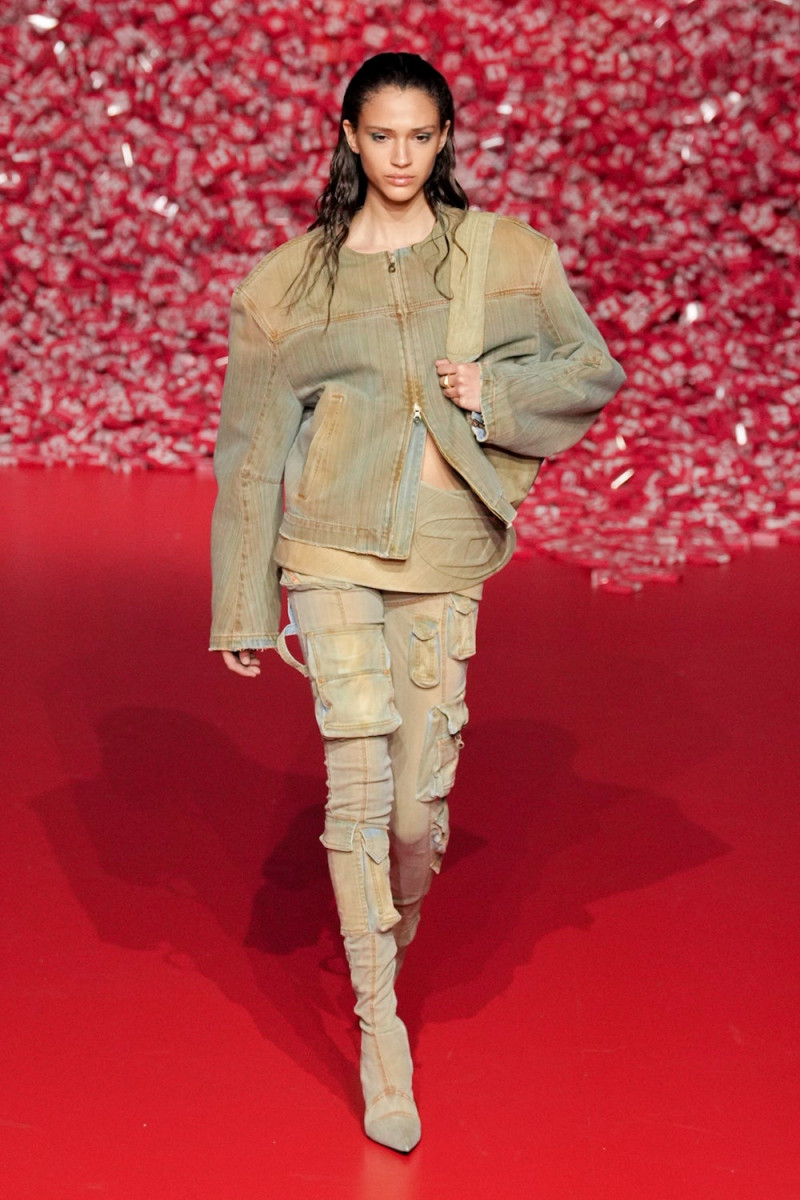 Catarina Guedes featured in  the Diesel fashion show for Autumn/Winter 2023