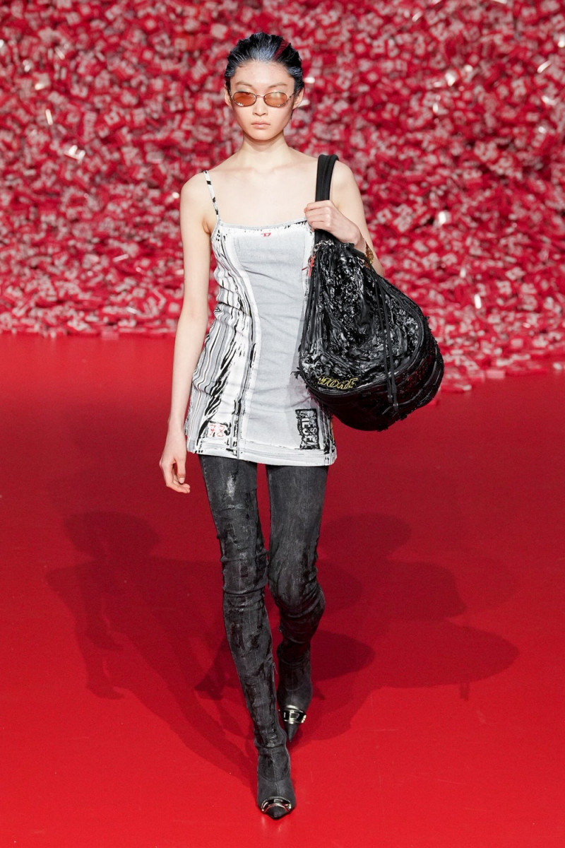 Kanon Hirata featured in  the Diesel fashion show for Autumn/Winter 2023