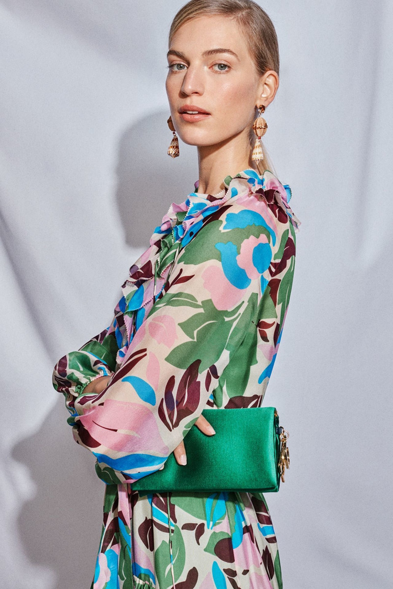 Vanessa Axente featured in  the CH Carolina Herrera lookbook for Spring/Summer 2022