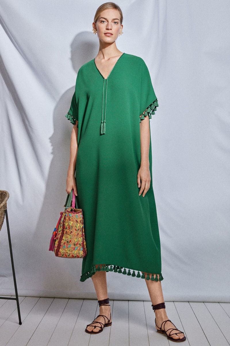 Vanessa Axente featured in  the CH Carolina Herrera lookbook for Spring/Summer 2022