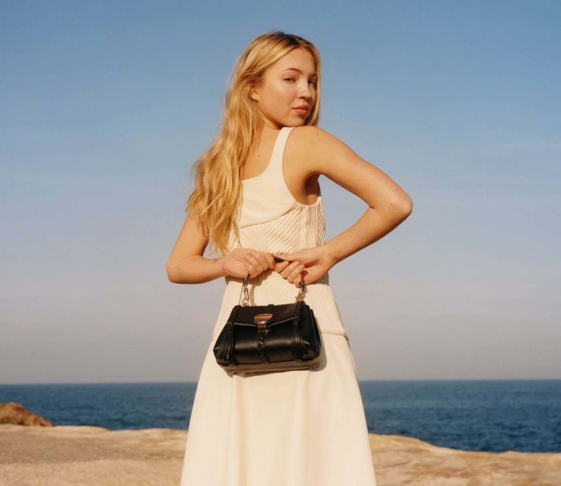 Lila Grace Moss featured in  the Chloe Bags advertisement for Spring/Summer 2023