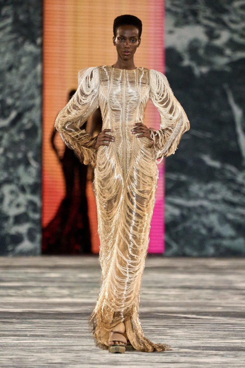 Skarla Ali featured in  the Balmain fashion show for Spring/Summer 2023