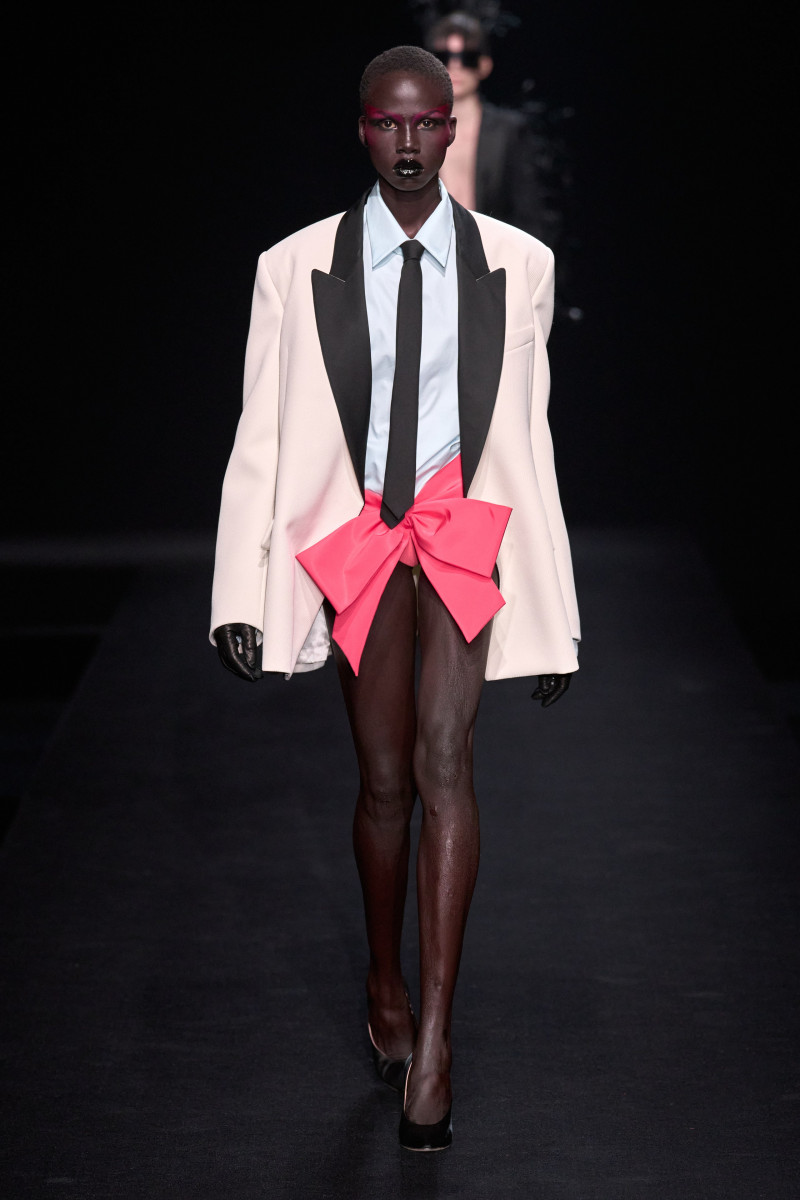 Naomi Apajok featured in  the Valentino Couture fashion show for Spring/Summer 2023