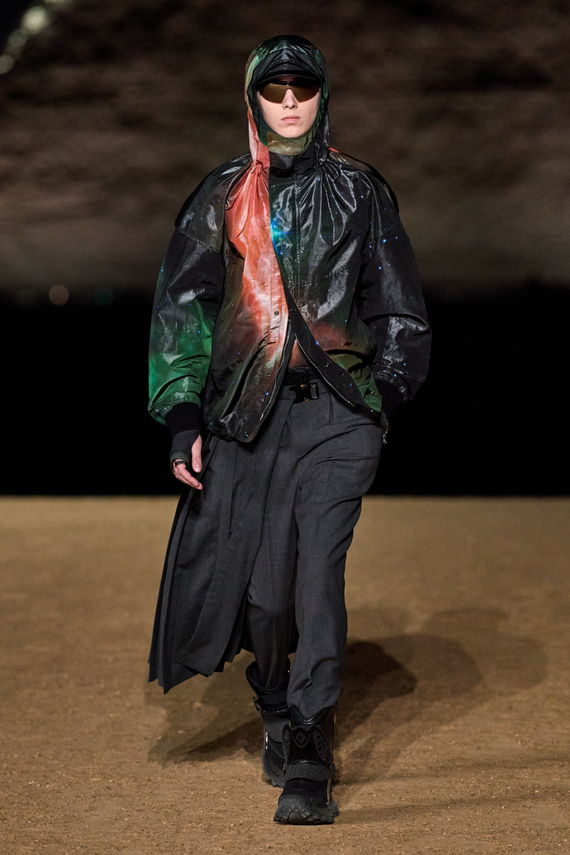 Daan Duez featured in  the Dior Homme fashion show for Pre-Fall 2023