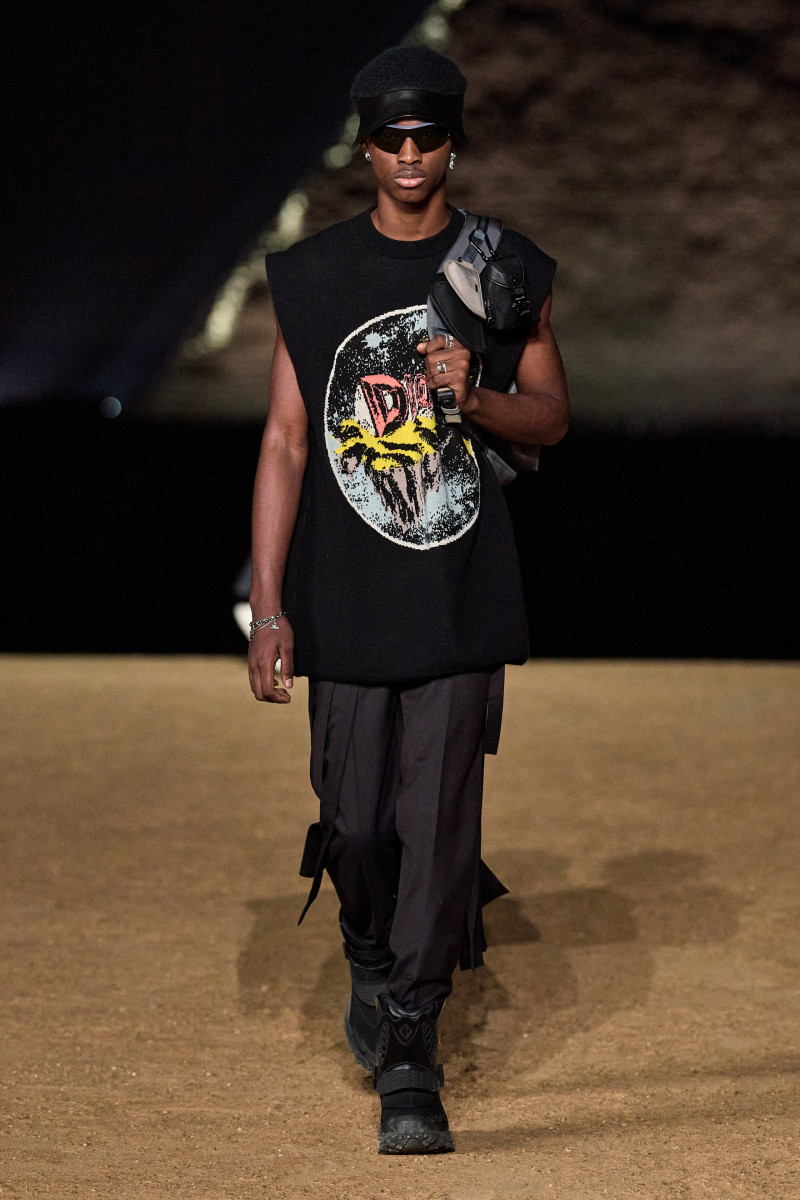 Nonso Ojukwu featured in  the Dior Homme fashion show for Pre-Fall 2023