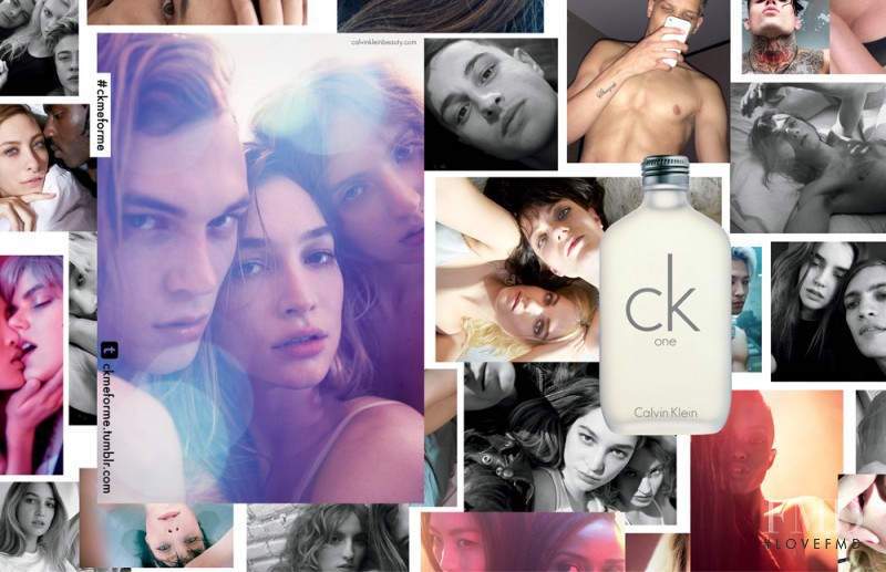 Ali Michael featured in  the CK Calvin Klein ck One advertisement for Autumn/Winter 2014