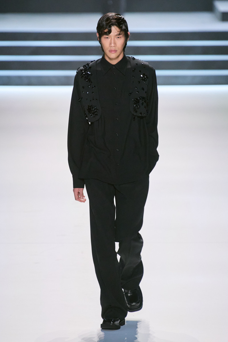 Sanggun Lee featured in  the Dolce & Gabbana fashion show for Autumn/Winter 2023