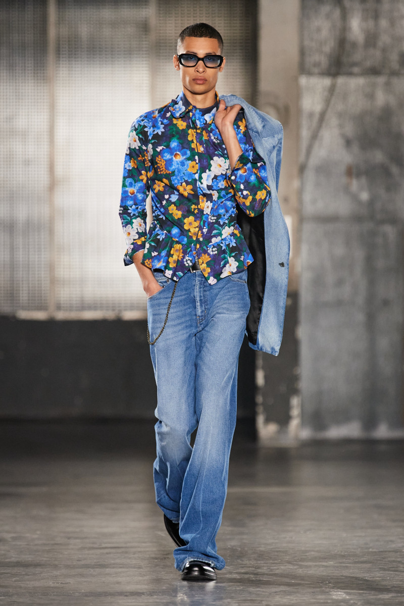 Luthando Ngema featured in  the Egonlab fashion show for Autumn/Winter 2023