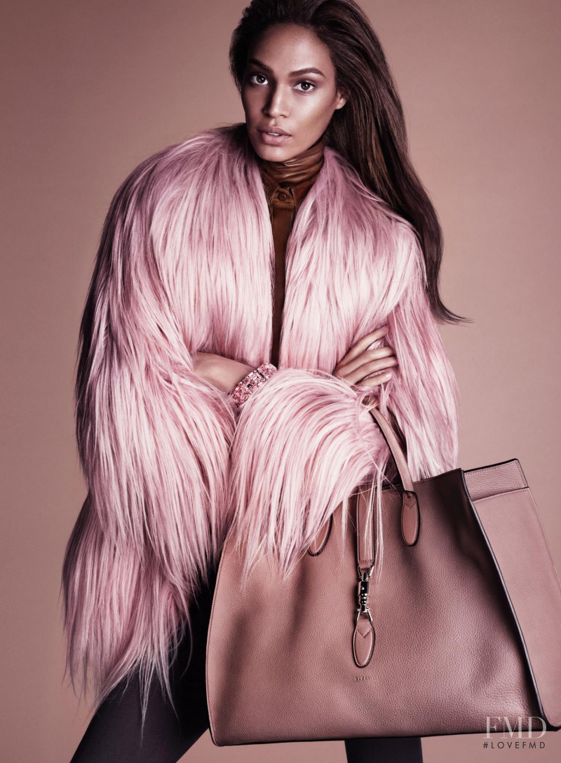 Joan Smalls featured in  the Gucci advertisement for Autumn/Winter 2014