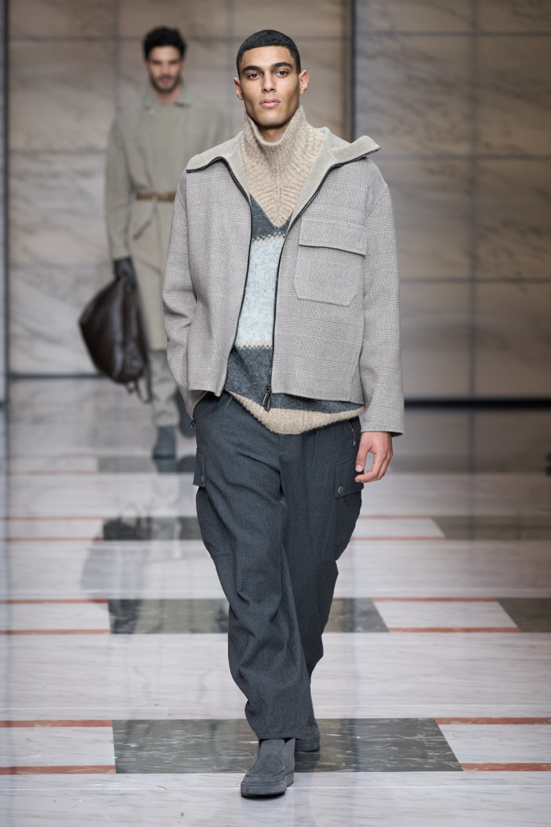 Elias Armando featured in  the Giorgio Armani fashion show for Autumn/Winter 2023