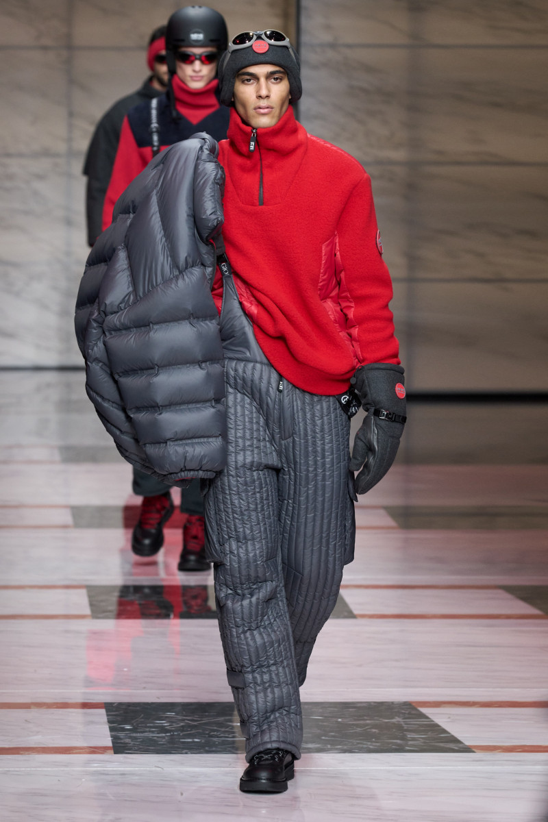 Elias Armando featured in  the Giorgio Armani fashion show for Autumn/Winter 2023