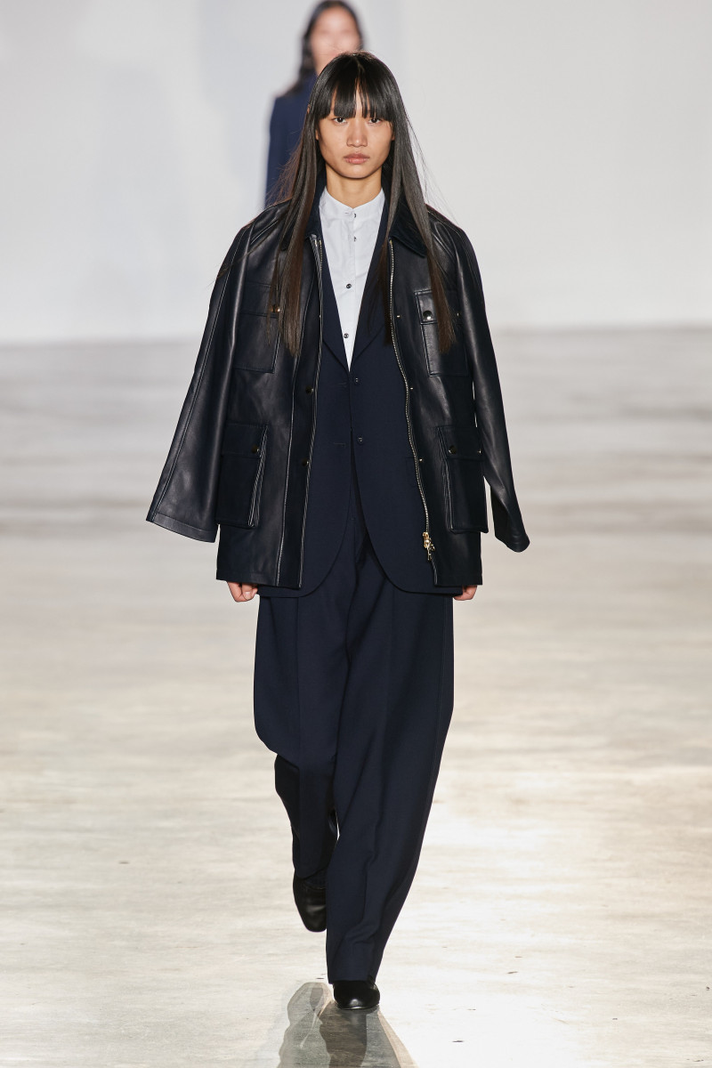 Luo Yi featured in  the Officine Generale fashion show for Autumn/Winter 2023