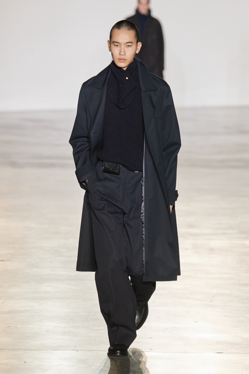 Yuto Ebihara featured in  the Officine Generale fashion show for Autumn/Winter 2023