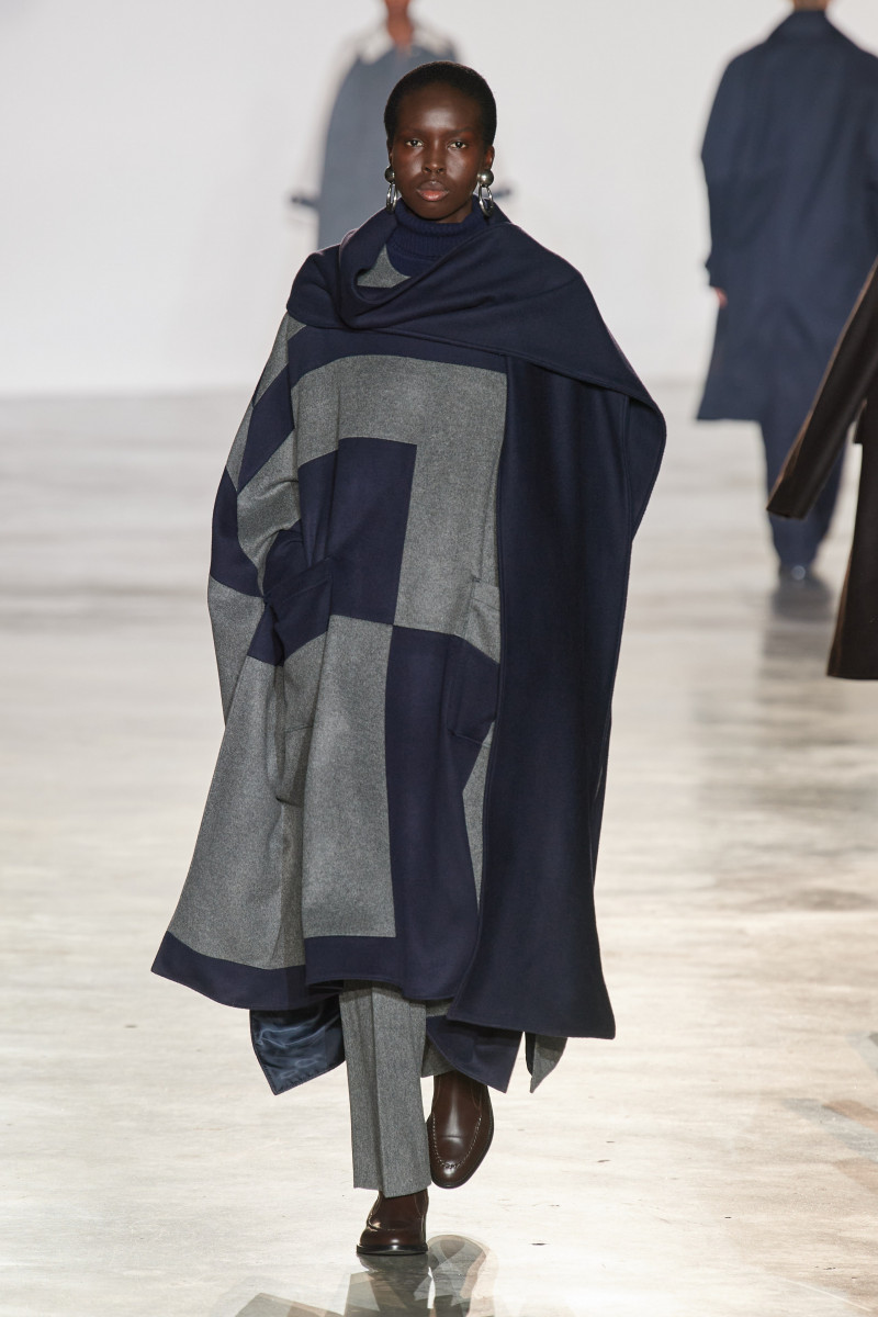 Ajok Madel featured in  the Officine Generale fashion show for Autumn/Winter 2023