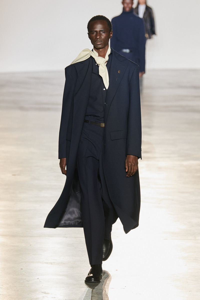 Malick Bodian featured in  the Officine Generale fashion show for Autumn/Winter 2023