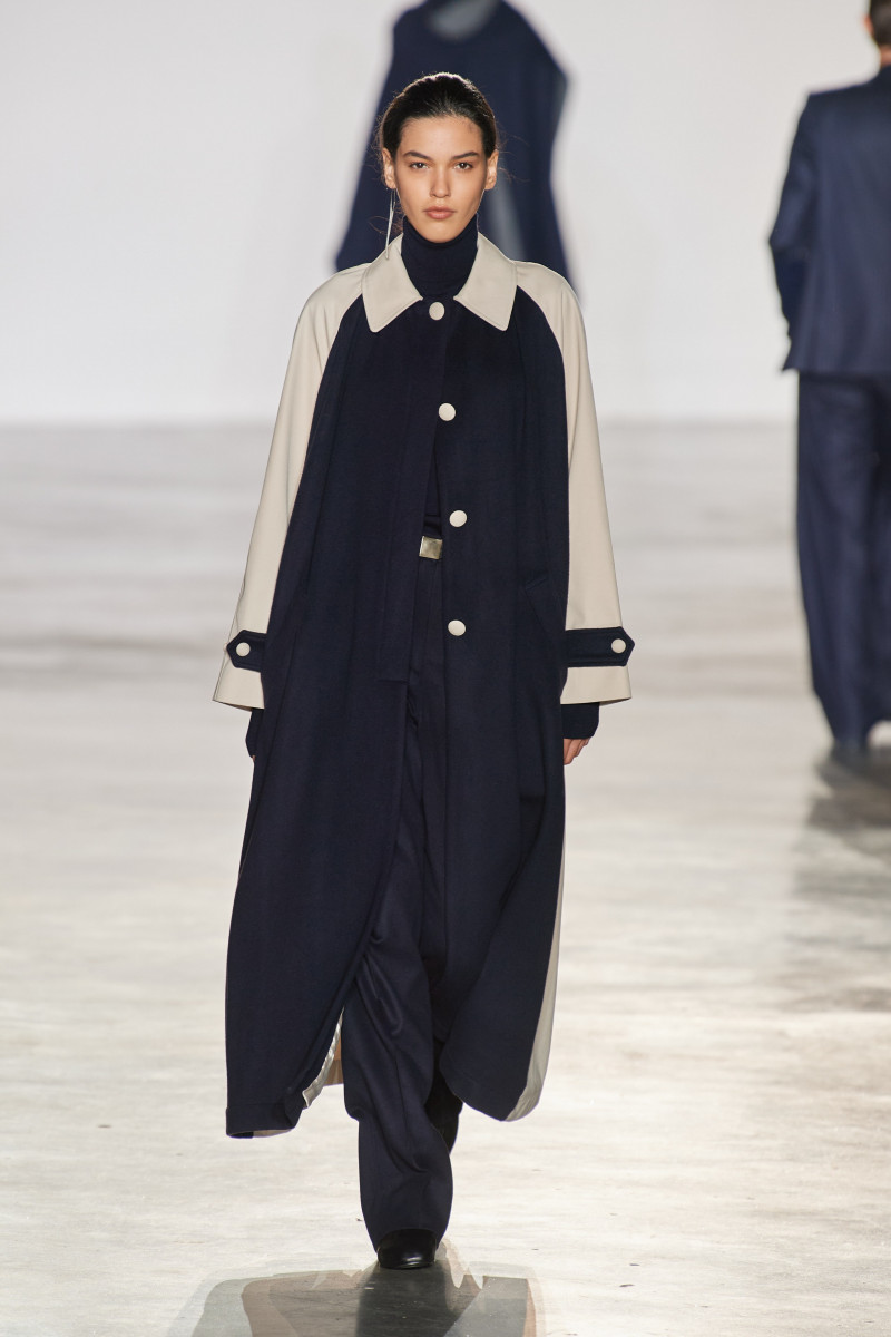 Izabelle Dantas featured in  the Officine Generale fashion show for Autumn/Winter 2023