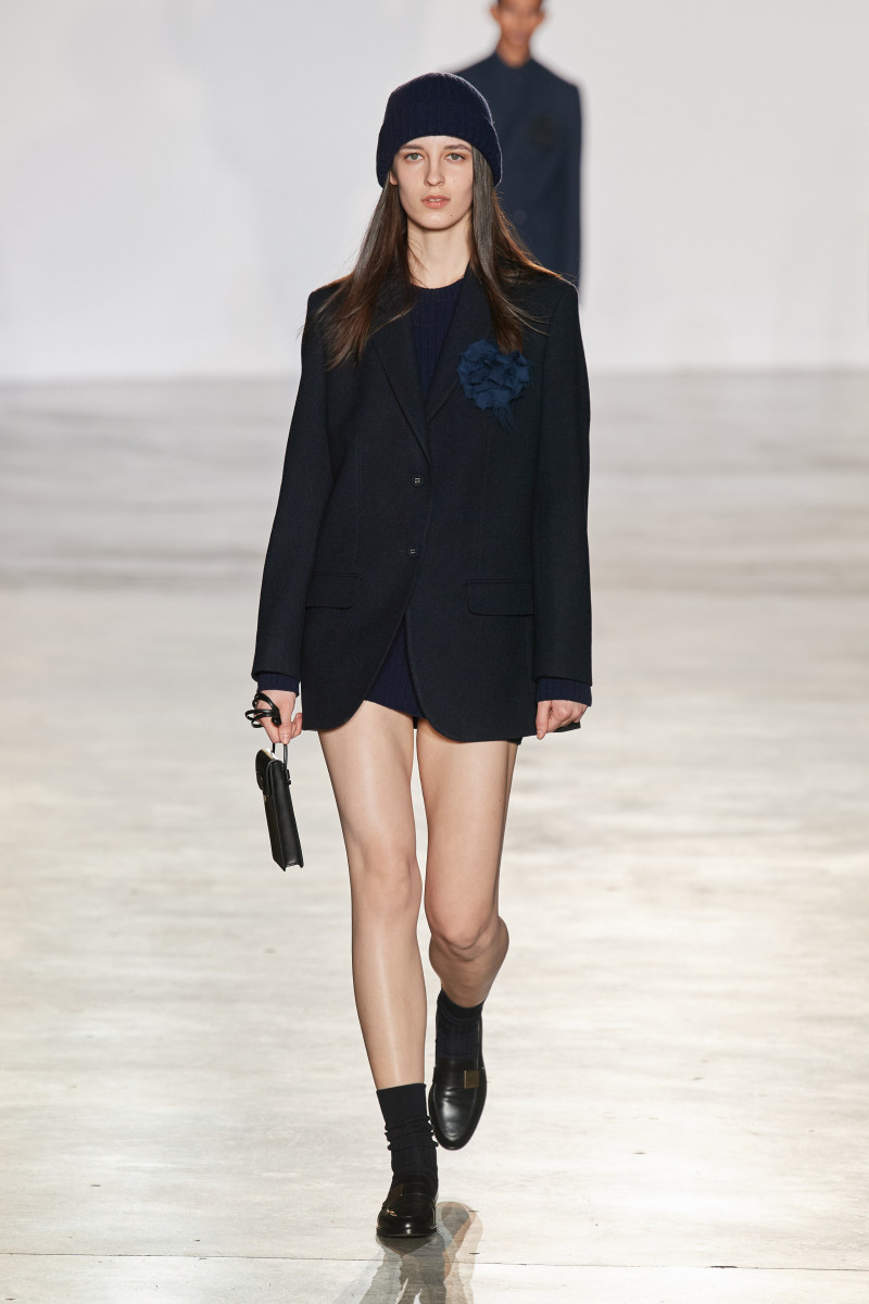 Valery Sergeeva featured in  the Officine Generale fashion show for Autumn/Winter 2023