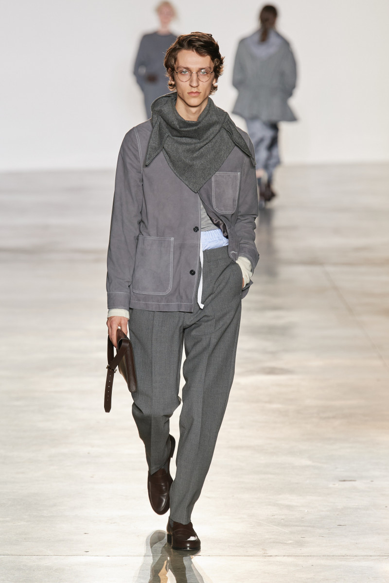 Saul Symon featured in  the Officine Generale fashion show for Autumn/Winter 2023