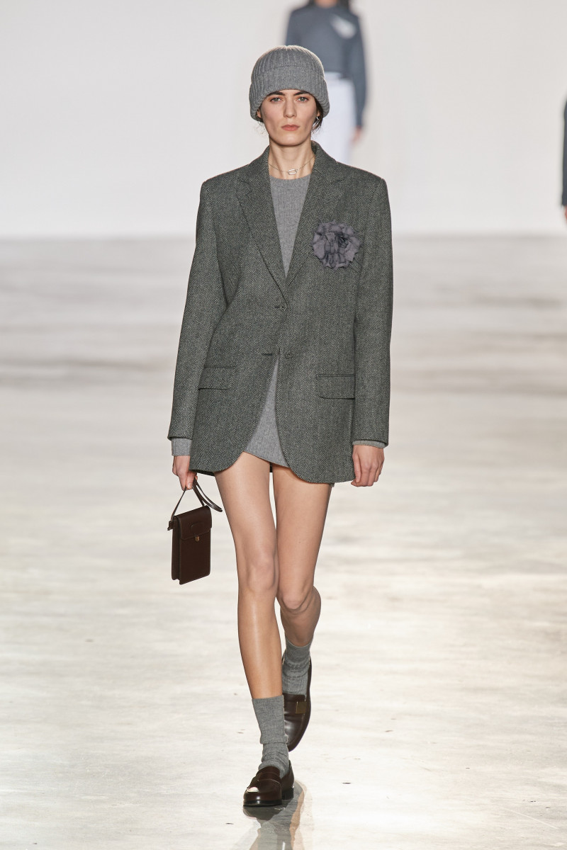 Lea Issarni featured in  the Officine Generale fashion show for Autumn/Winter 2023