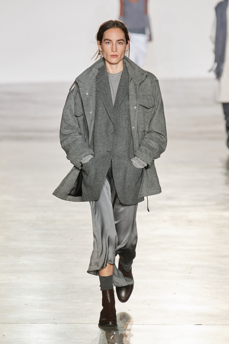 Heather Kemesky featured in  the Officine Generale fashion show for Autumn/Winter 2023