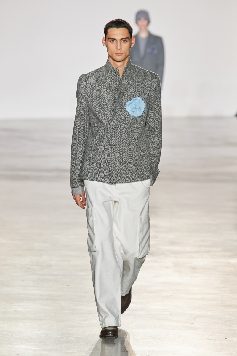 Ludwig Wilsdorff featured in  the Officine Generale fashion show for Autumn/Winter 2023