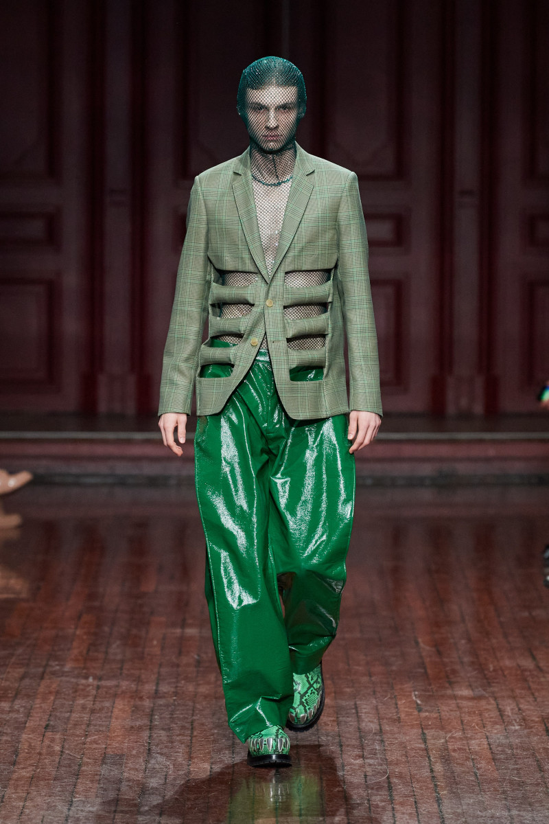 Ati Oppelt featured in  the Walter Van Beirendonck fashion show for Autumn/Winter 2023