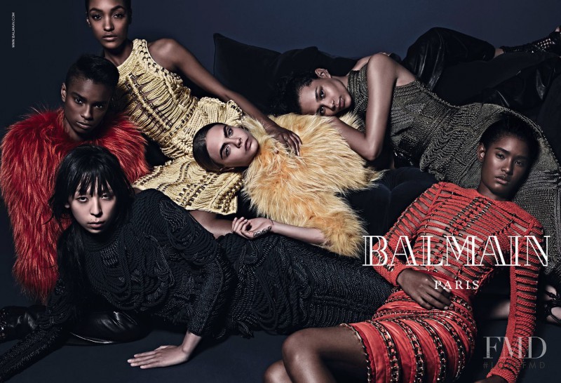 Binx Walton featured in  the Balmain advertisement for Autumn/Winter 2014