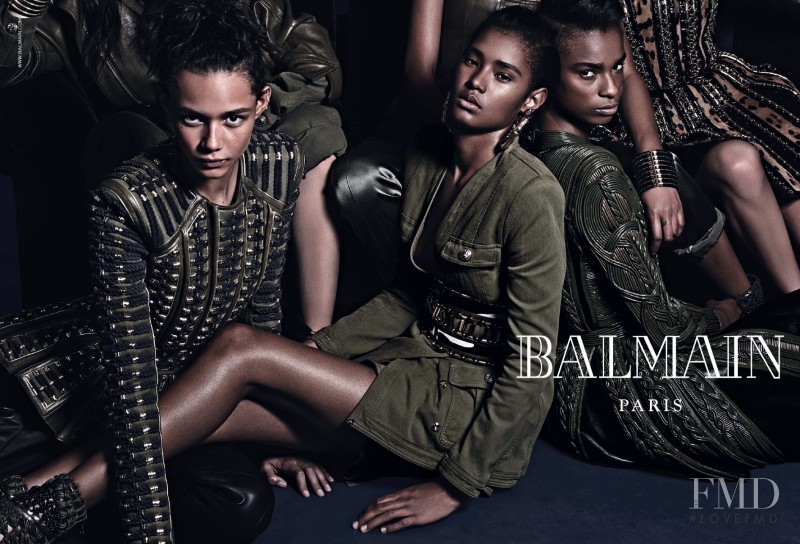 Binx Walton featured in  the Balmain advertisement for Autumn/Winter 2014