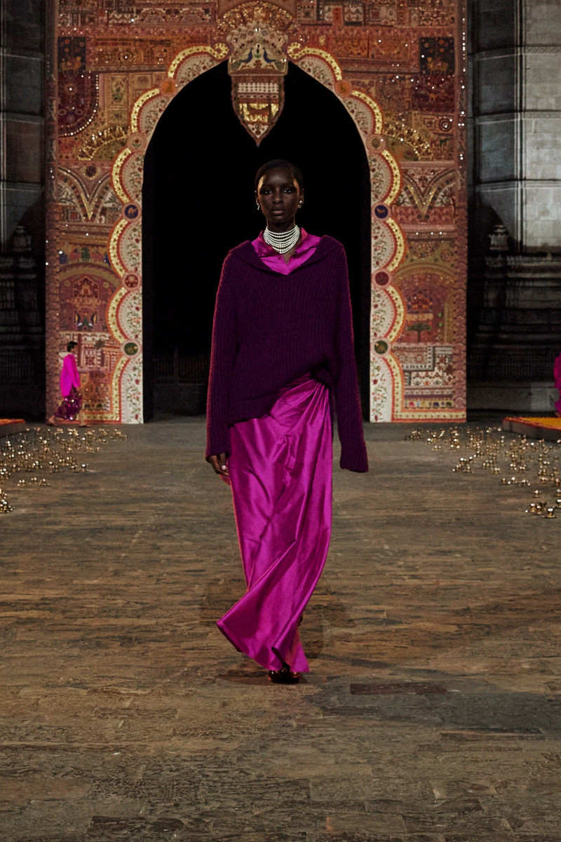 Fatou Seck featured in  the Christian Dior fashion show for Pre-Fall 2023