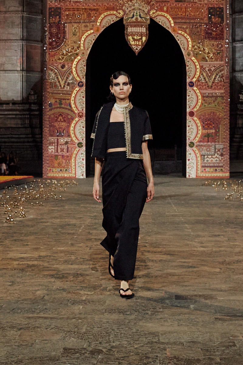 Ilana Hansen featured in  the Christian Dior fashion show for Pre-Fall 2023