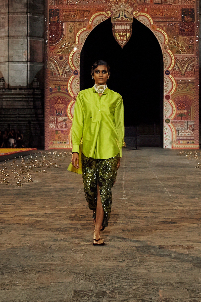 Radhika Nair featured in  the Christian Dior fashion show for Pre-Fall 2023