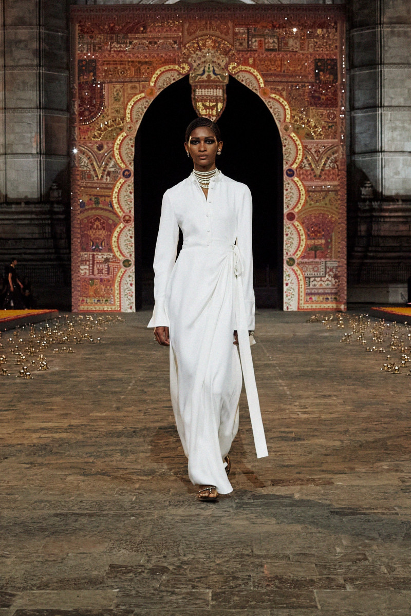 Shivaruby Premkanthan featured in  the Christian Dior fashion show for Pre-Fall 2023