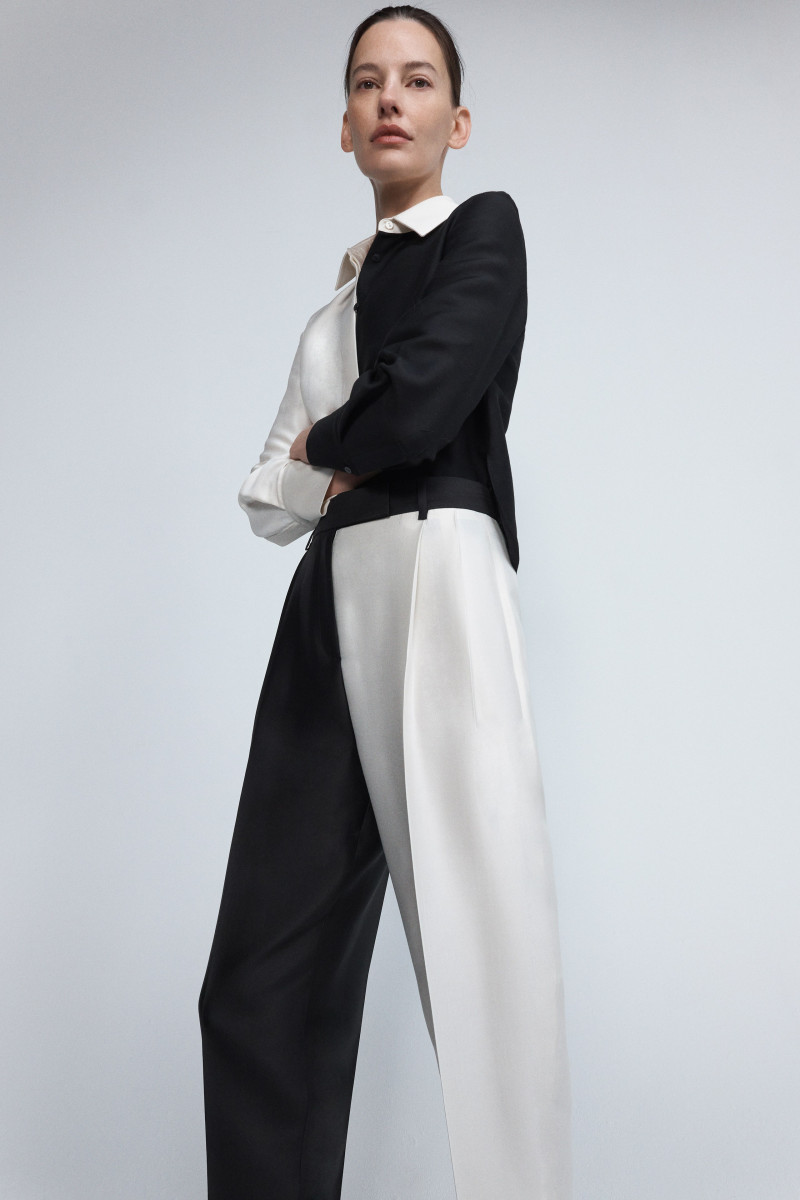 Amanda Murphy featured in  the Nellie Partow lookbook for Pre-Fall 2023