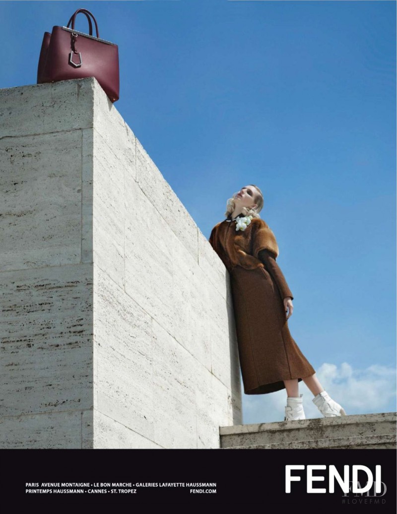 Ashleigh Good featured in  the Fendi advertisement for Autumn/Winter 2014