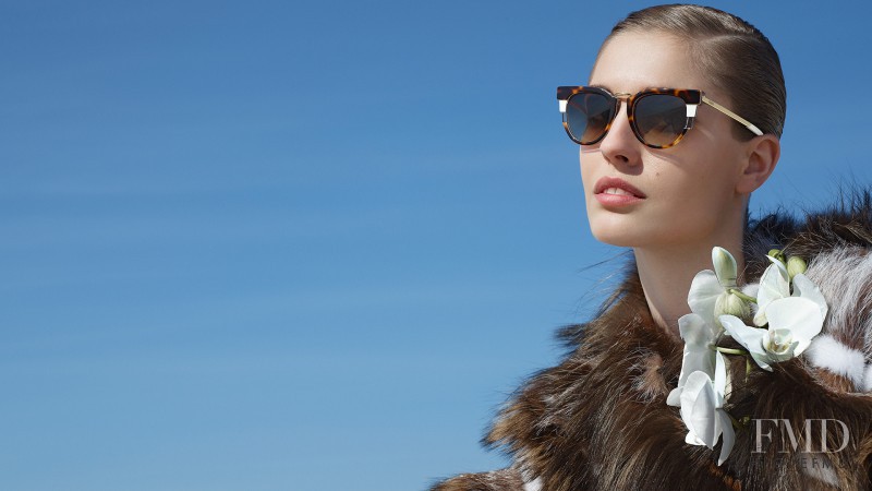 Nadja Bender featured in  the Fendi advertisement for Autumn/Winter 2014