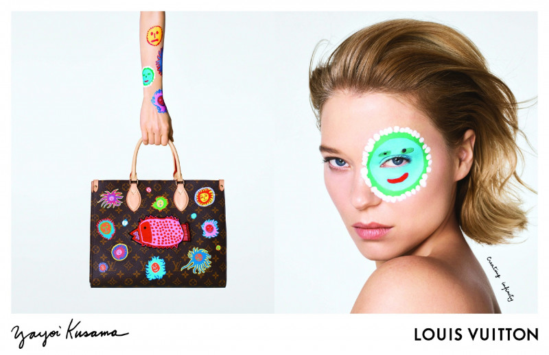 Louis Vuitton X Yayoi Kusama advertisement for Spring/Summer 2023