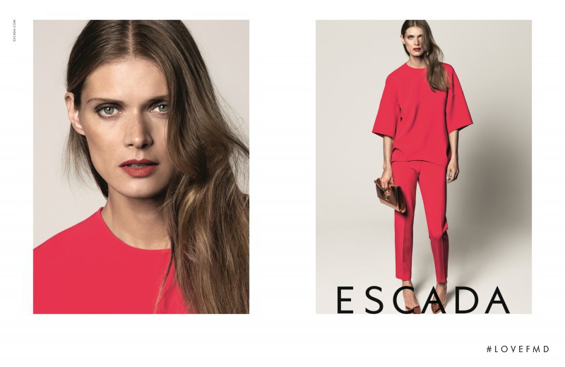 Malgosia Bela featured in  the Escada advertisement for Autumn/Winter 2014