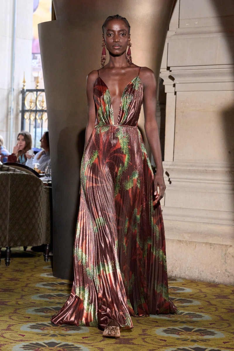 Rosalie Ndour featured in  the Johanna Ortiz fashion show for Autumn/Winter 2023