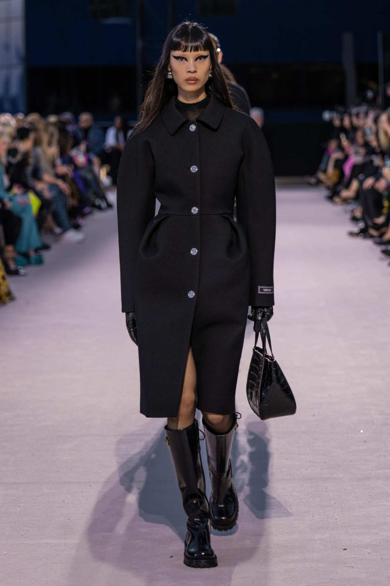 Diane Chiu featured in  the Versace fashion show for Autumn/Winter 2023