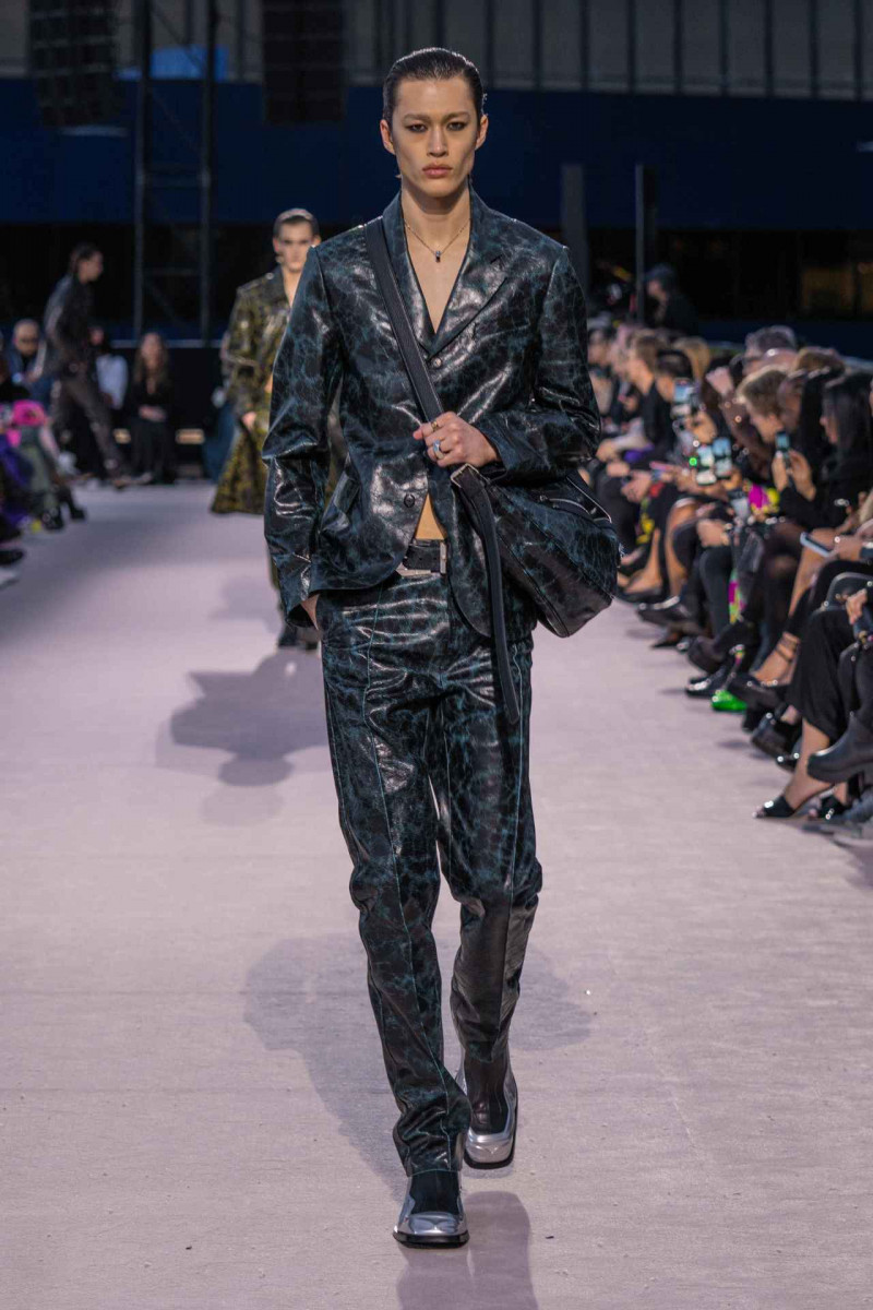 Mathieu Simoneau featured in  the Versace fashion show for Autumn/Winter 2023