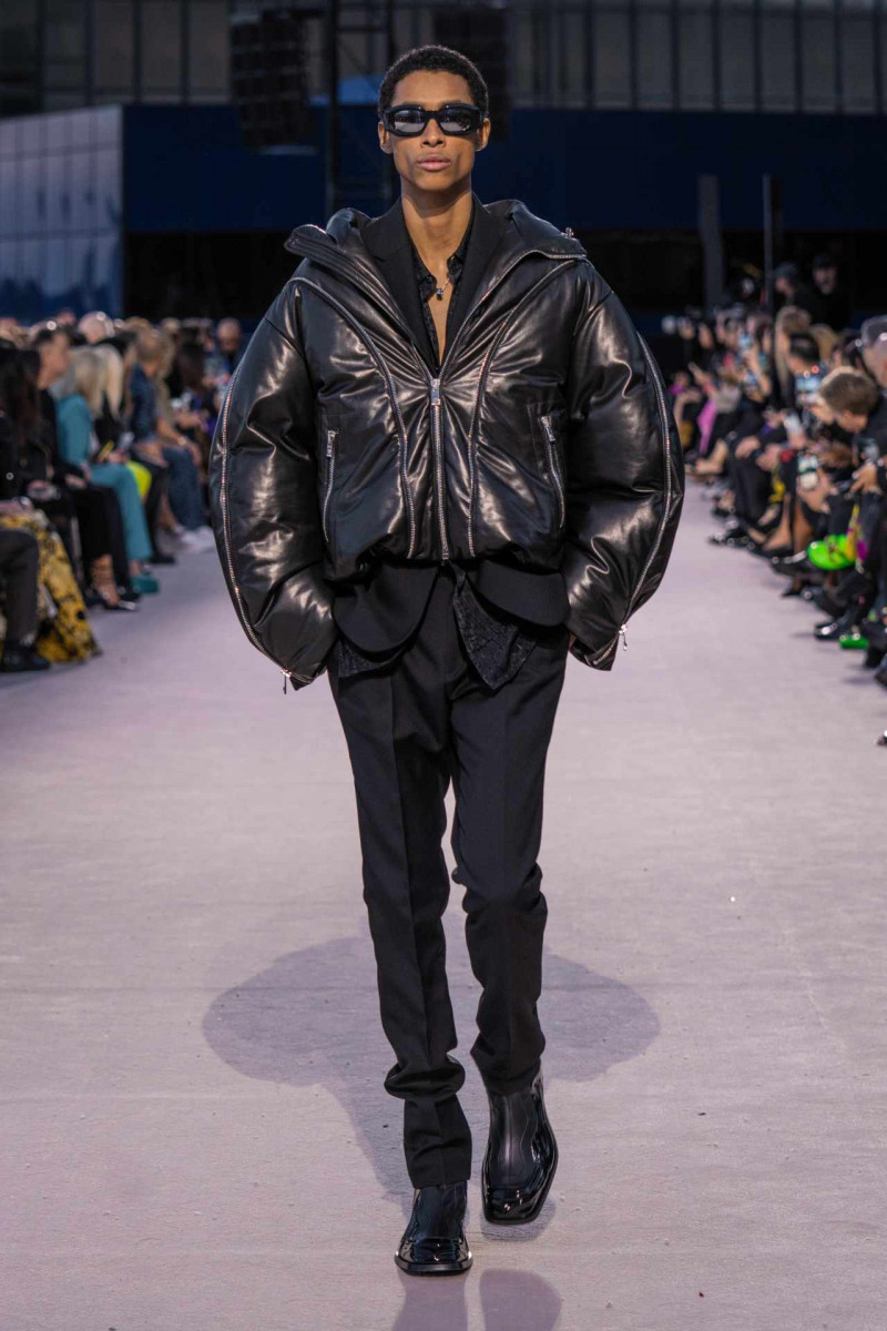 Jecardi Sykes featured in  the Versace fashion show for Autumn/Winter 2023