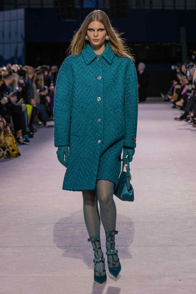 Ida Heiner featured in  the Versace fashion show for Autumn/Winter 2023