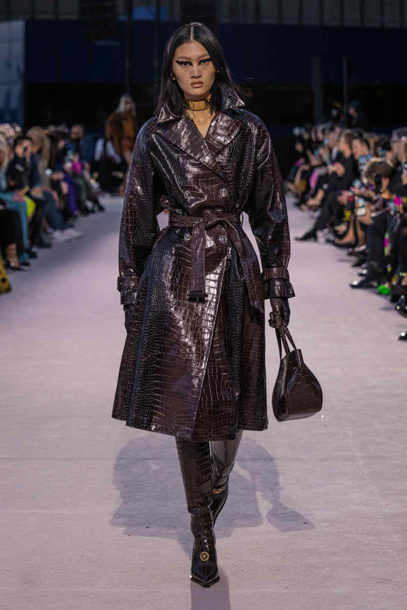 Yilan Hua featured in  the Versace fashion show for Autumn/Winter 2023