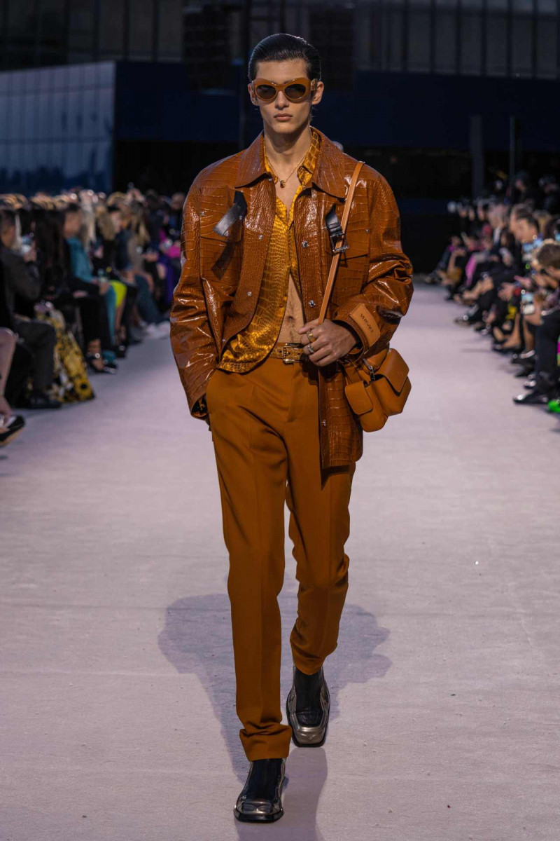 Akbar Shamji featured in  the Versace fashion show for Autumn/Winter 2023