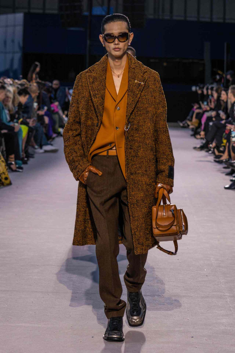 Taemin Park featured in  the Versace fashion show for Autumn/Winter 2023