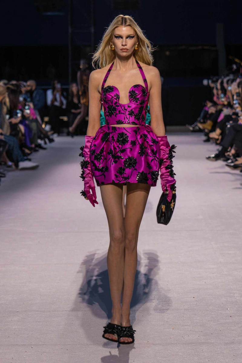 Stella Maxwell featured in  the Versace fashion show for Autumn/Winter 2023