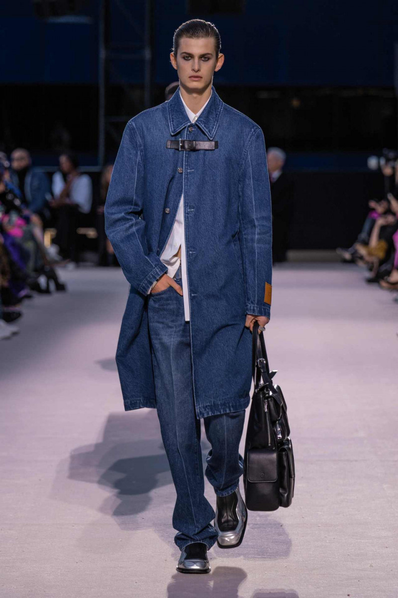 Mark Vanderloo Jr. featured in  the Versace fashion show for Autumn/Winter 2023