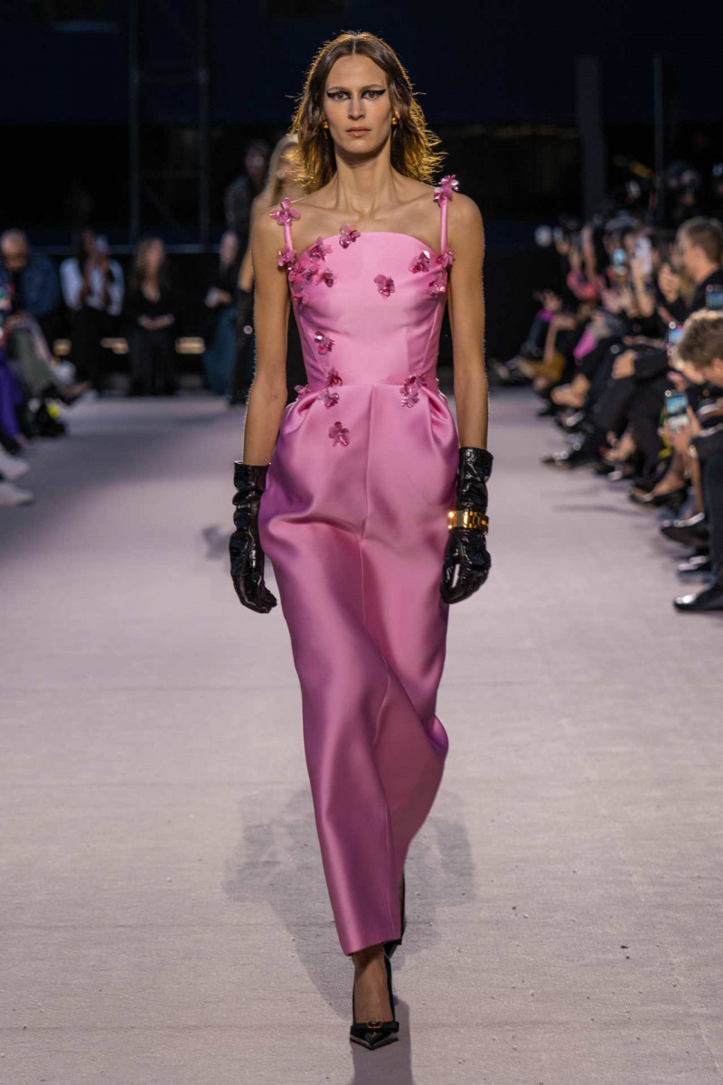 Jeanne Cadieu featured in  the Versace fashion show for Autumn/Winter 2023